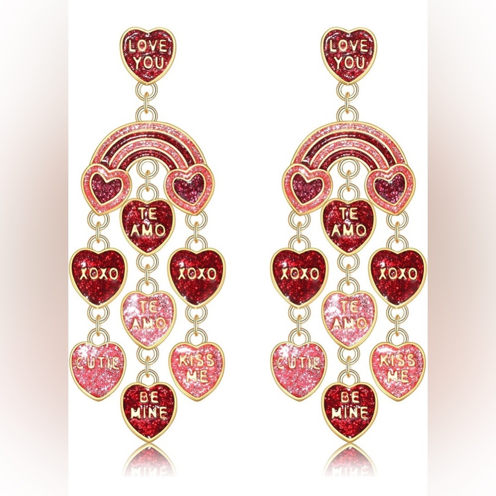 Chandelier Love XO Earrings